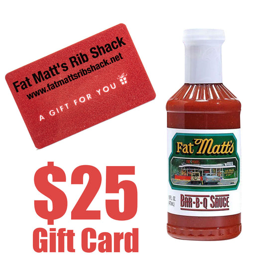 Fat Matt's BBQ Sauce AND $25 Gift Card